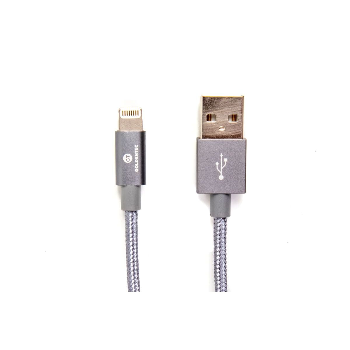Cabo Lightning USB Nylon Goldentec MFi Space Gray 1.2 Metros lojaione