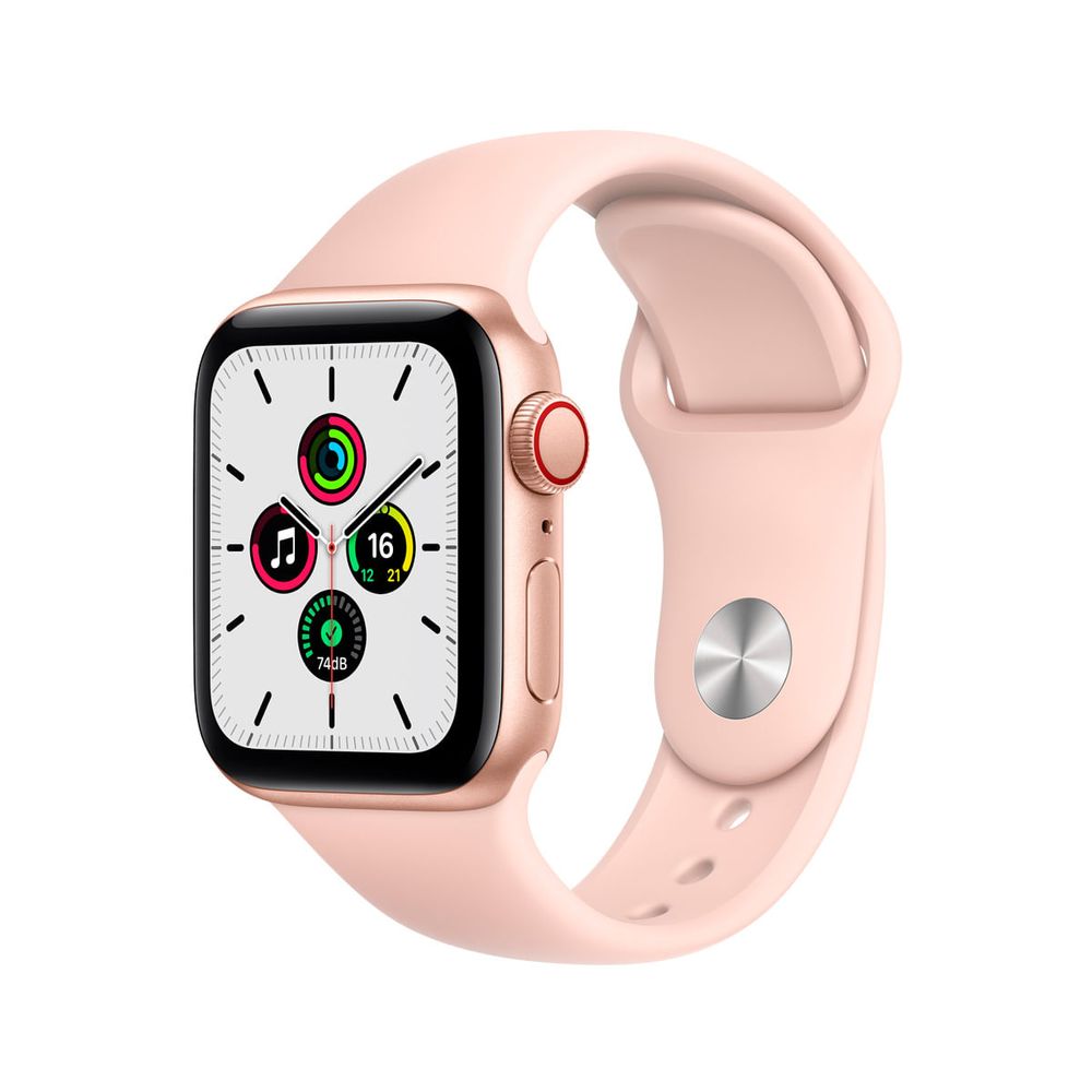Apple-Watch-SE-GPS---Cellular-40mm-Caixa-Dourada-de-Aluminio-com-Pulseira-Esportiva-Areia-Rosa