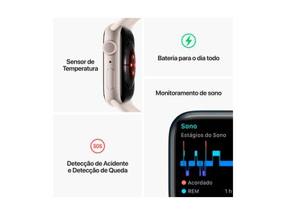 Comprar Apple Watch SE GPS • Caixa meia-noite de alumínio – 44 mm •  Pulseira esportiva meia-noite – M/G - Apple (BR)